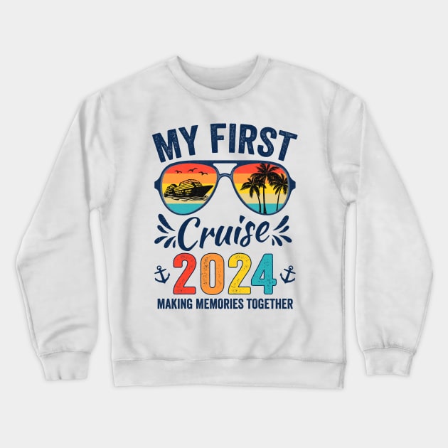 My First Cruise 2024 Crewneck Sweatshirt by catador design